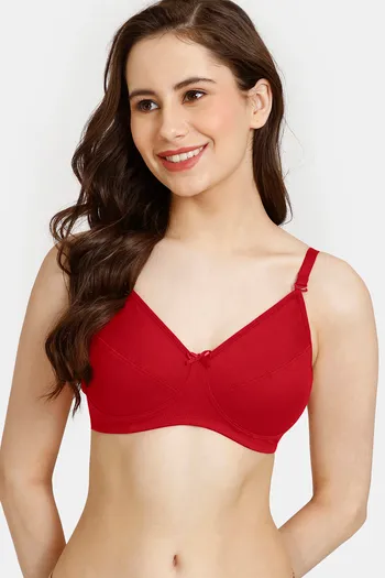 Buy Rosaline Everyday Double Layered Non Wired 3/4th Coverage T-Shirt Bra - Ski Patrol